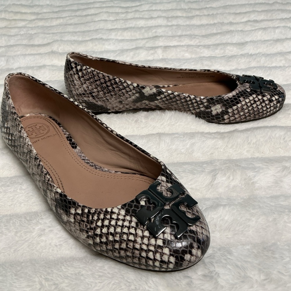 Tory Burch Snakeskin Ballet Flats Size 6 women’s
